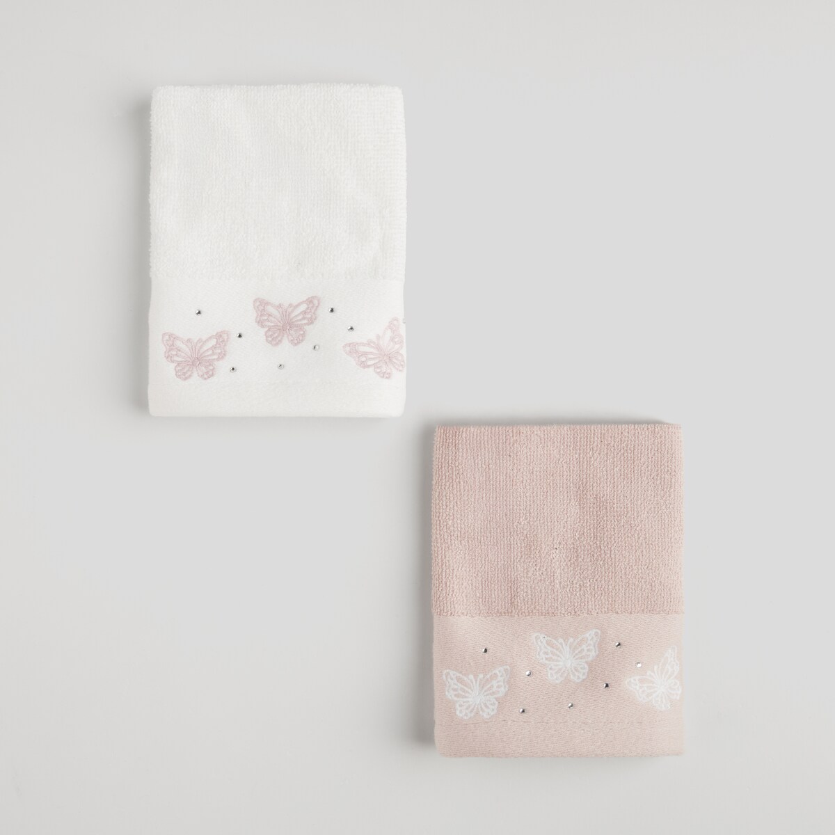 Komplet 2 szt. ręczników do twarzy lub do rąk Papillo 30x30 cm