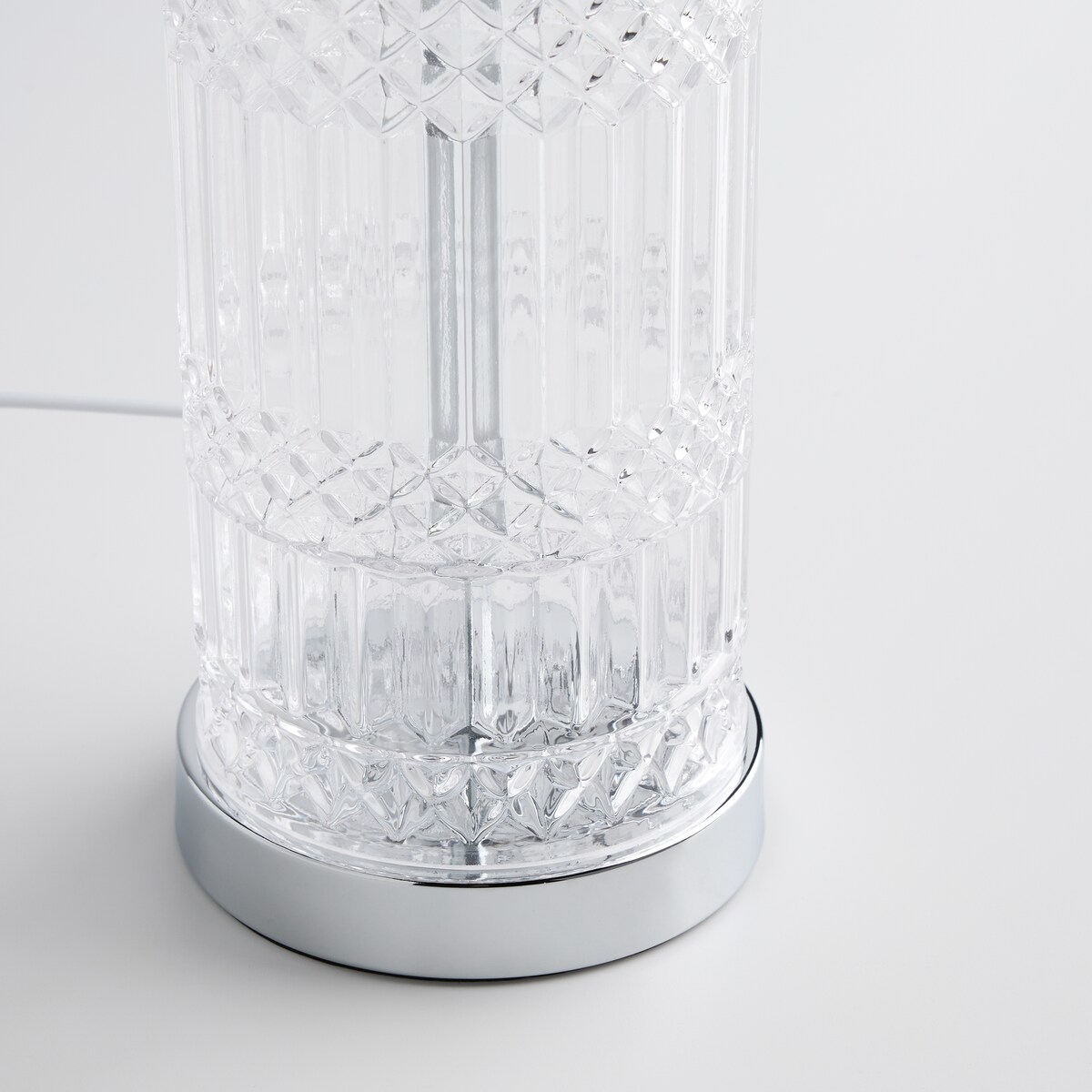 Camden lampa stołowa ze szklaną podstawą