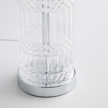 Camden lampa stołowa ze szklaną podstawą