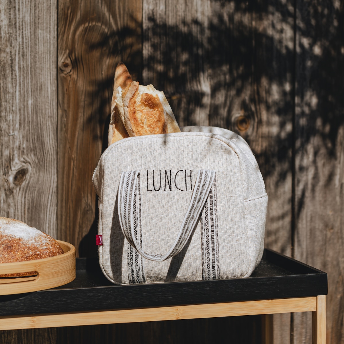 Torba Na Lunch Naturi 13x22.5 cm z napisami