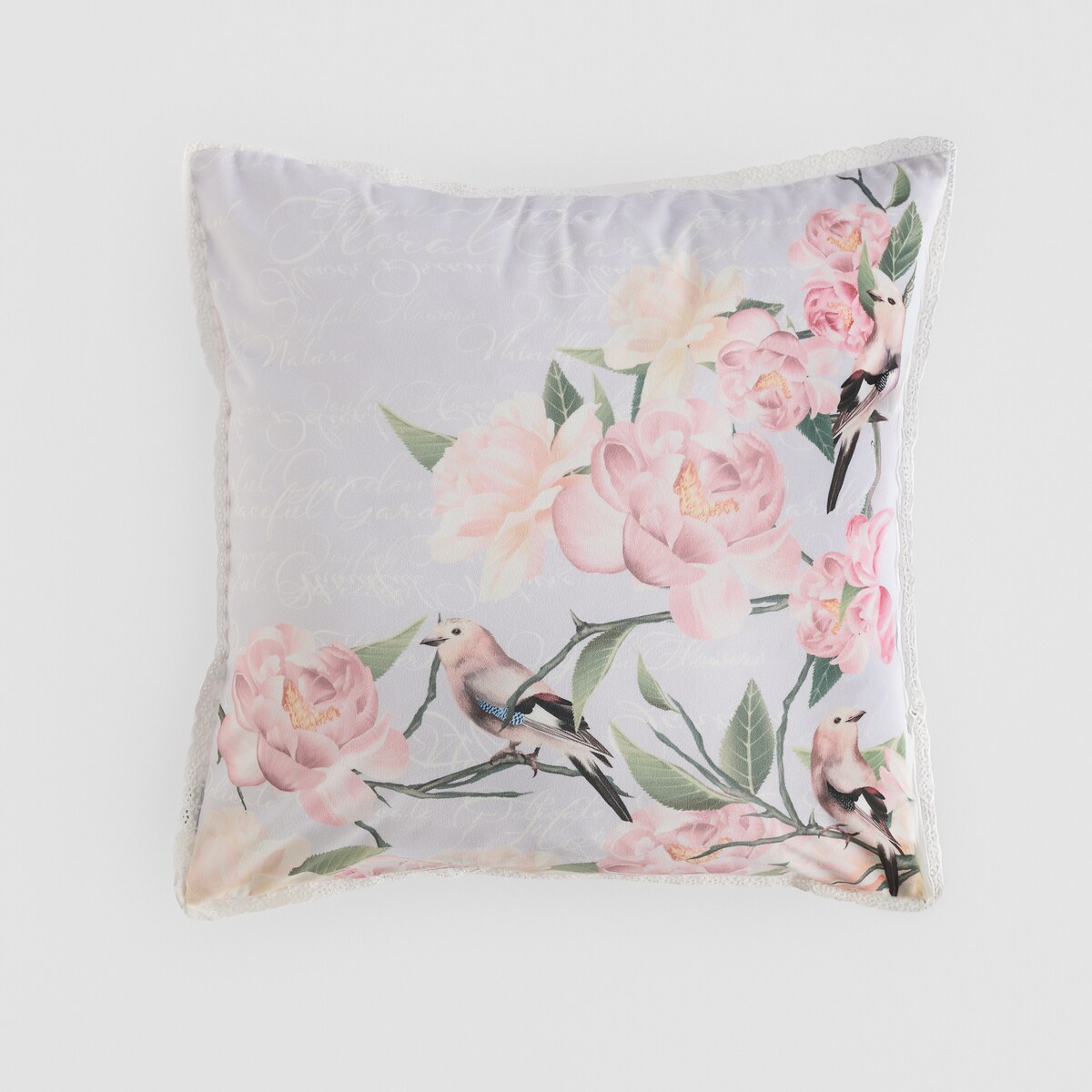 Poszewka z nadrukiem Parajito 45x45 cm z motywem kwiatowym