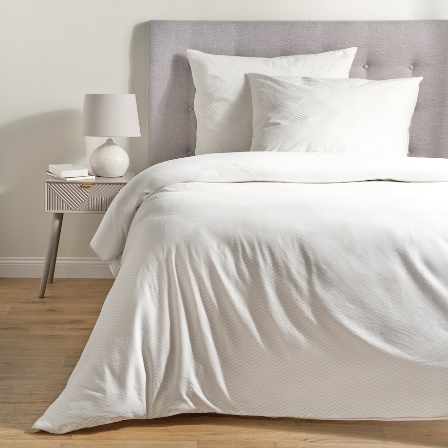 Pościel z bawełny satynowej Samjon 160x200 cm z motywem geometrycznym