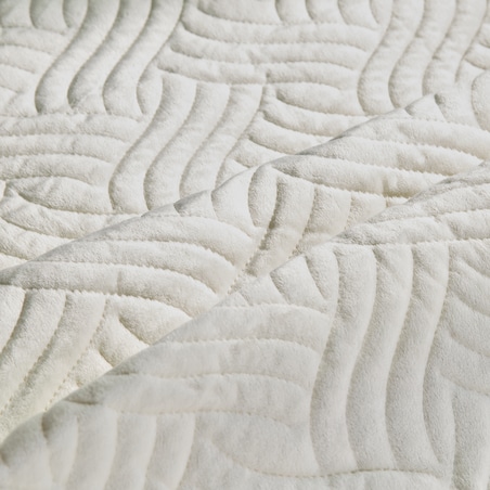 Jednokolorowa narzuta na łóżko z wytłoczonym wzorem Bessaria 200x220 cm