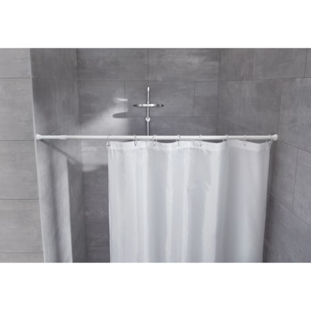 Kleine Wolke Drążek prysznicowy teleskopowy 21 mm 125-220 cm biały aluminium