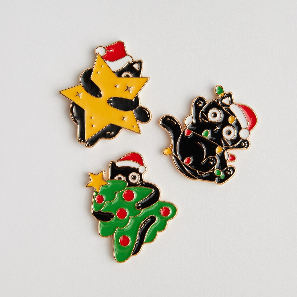 Komplet Magnesów Xmasscats z motywem zwierzęcym