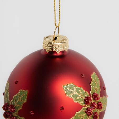 Bombka szklana Hollini z motywem gwiazdy betlejemskiej