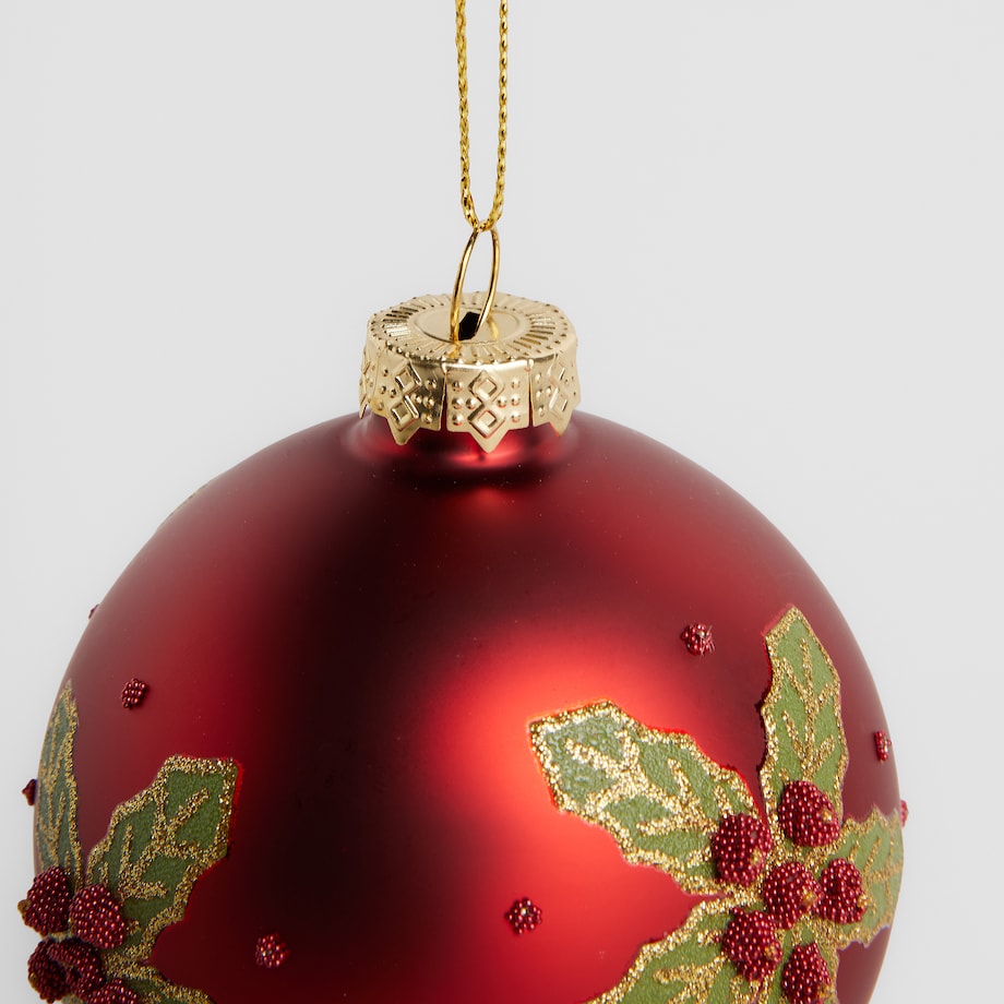 Bombka szklana Hollini z motywem gwiazdy betlejemskiej