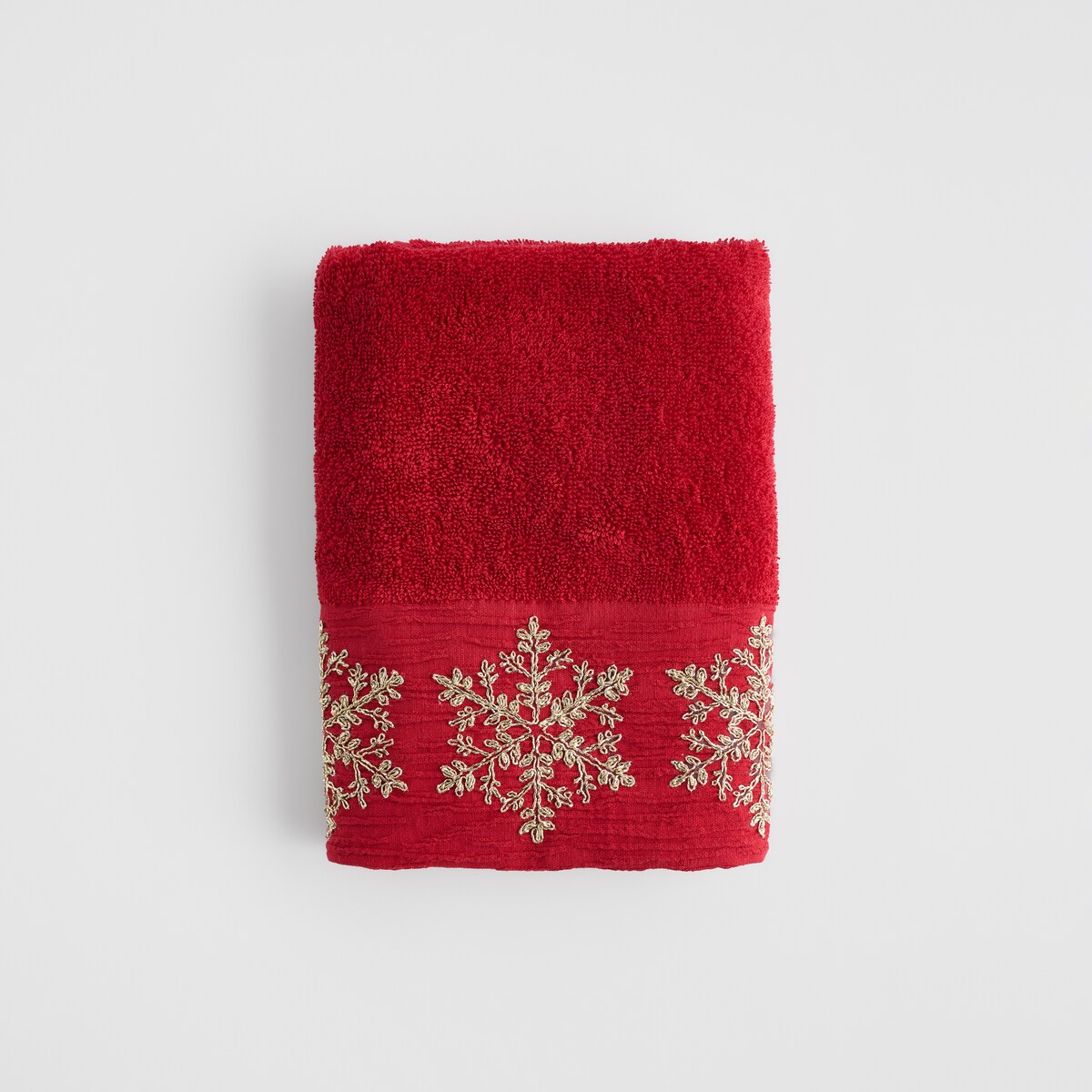 Ręcznik dekoracyjny Snowy 50x90 cm z motywem śnieżynki