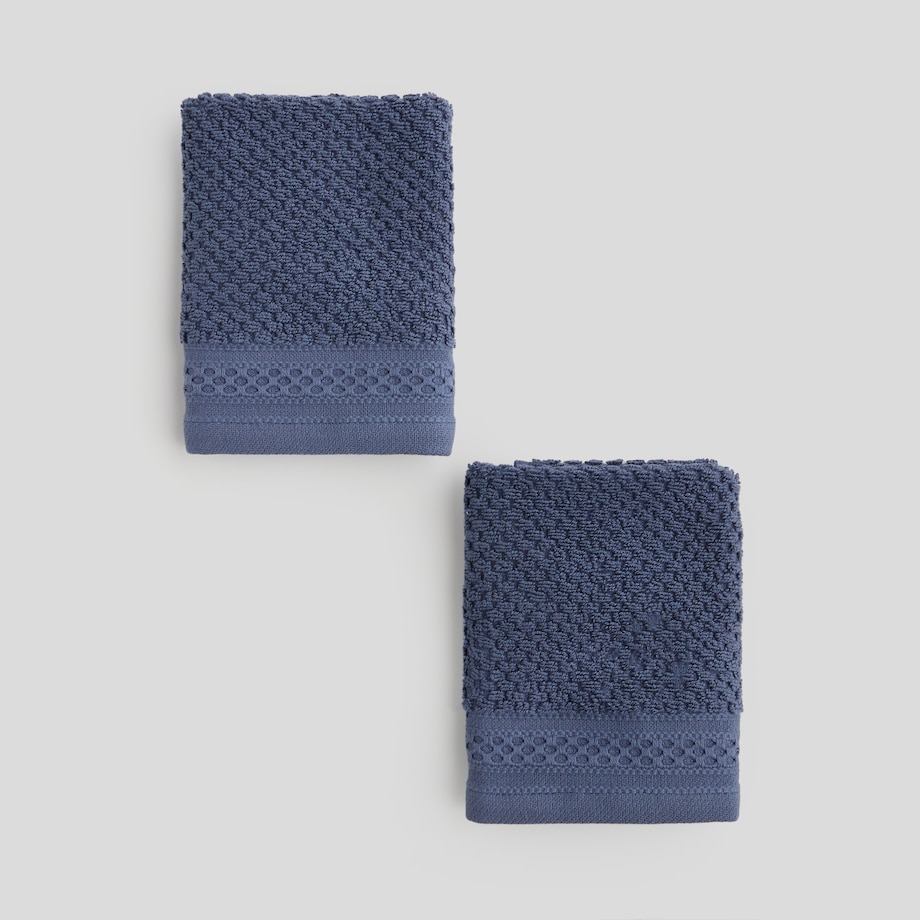 Komplet 2 szt. ręczników do twarzy lub do rąk Risso 30x30 cm