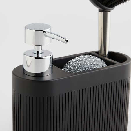 Dozownik Z Gąbką I Szczotką Carbone z motywem geometrycznym