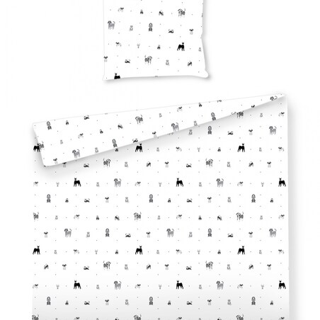 Pościel Bawełniana Animaldots 160x200 cm
