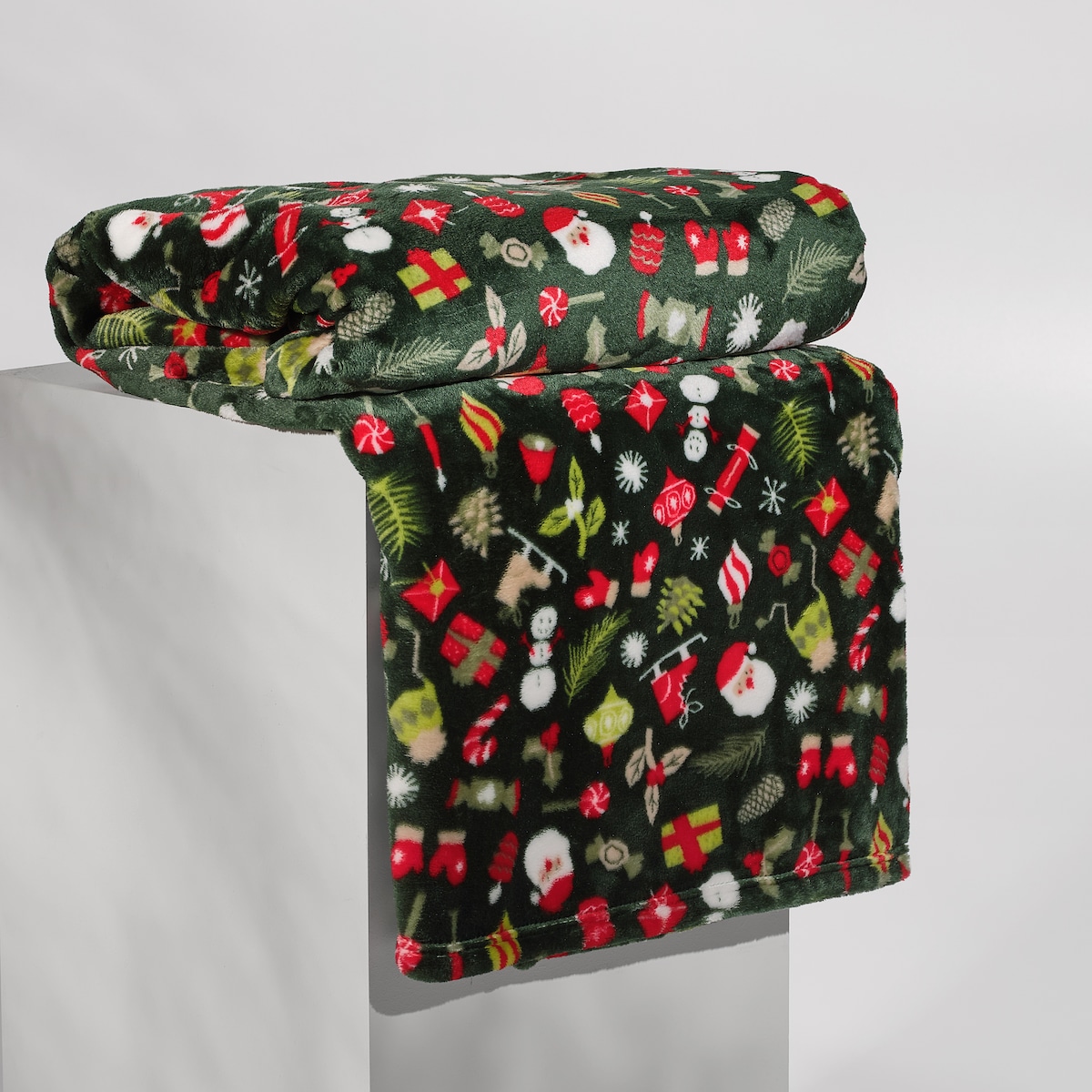 Drukowany koc Festio 150x200 cm z motywem Mikołaja