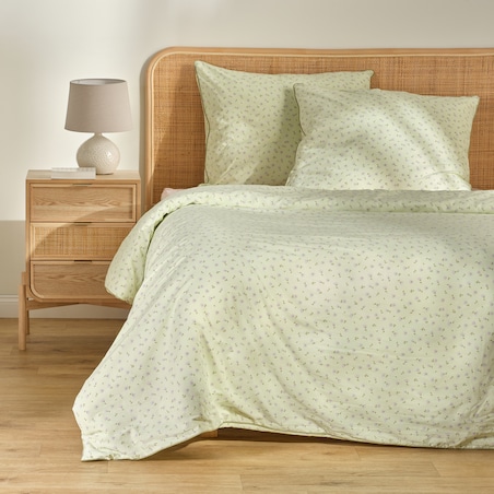 Pościel bawełniana z lamówką Avis 200x220 cm z motywem kwiatowym