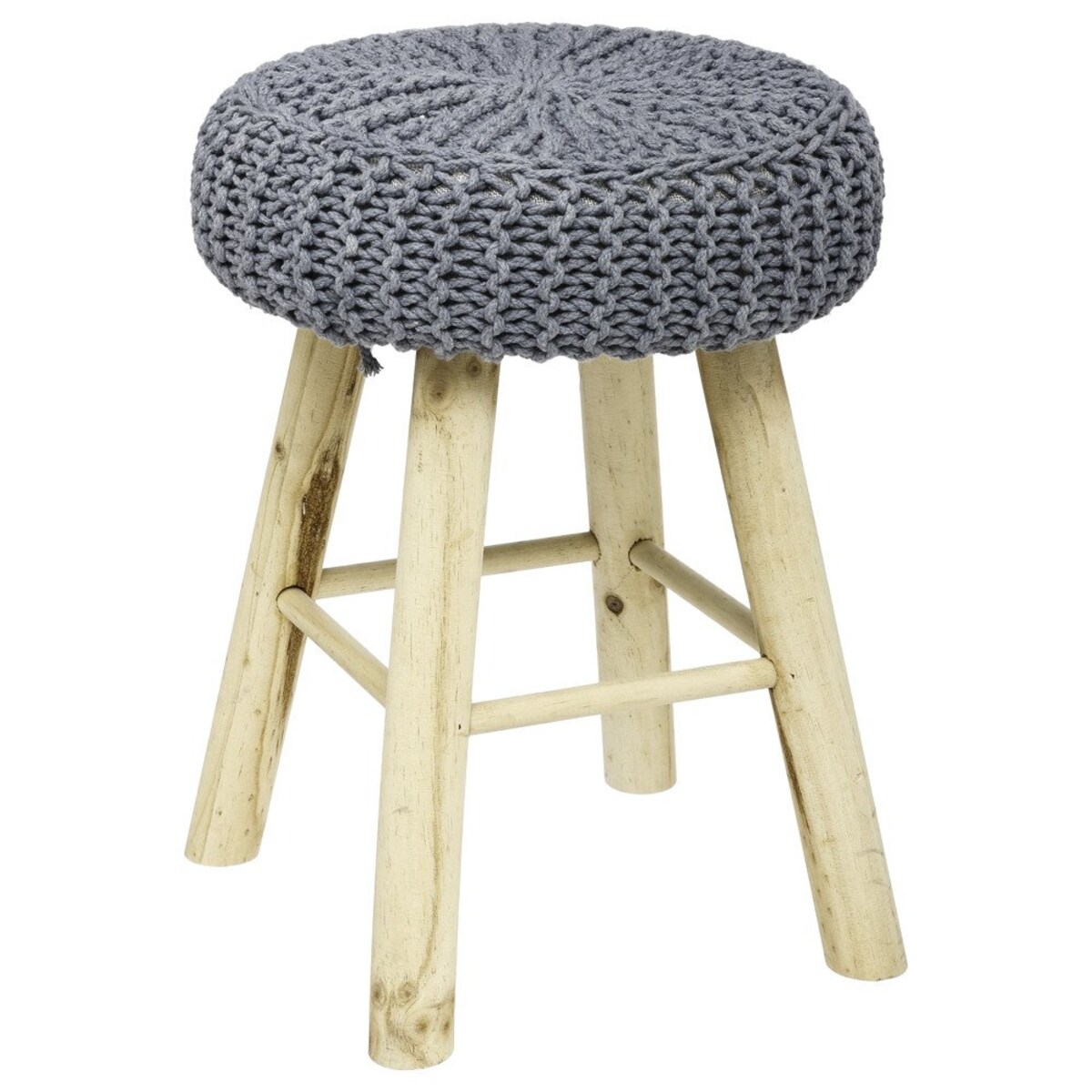 Taboret tapicerowany w stylu retro, 43 x 32 cm