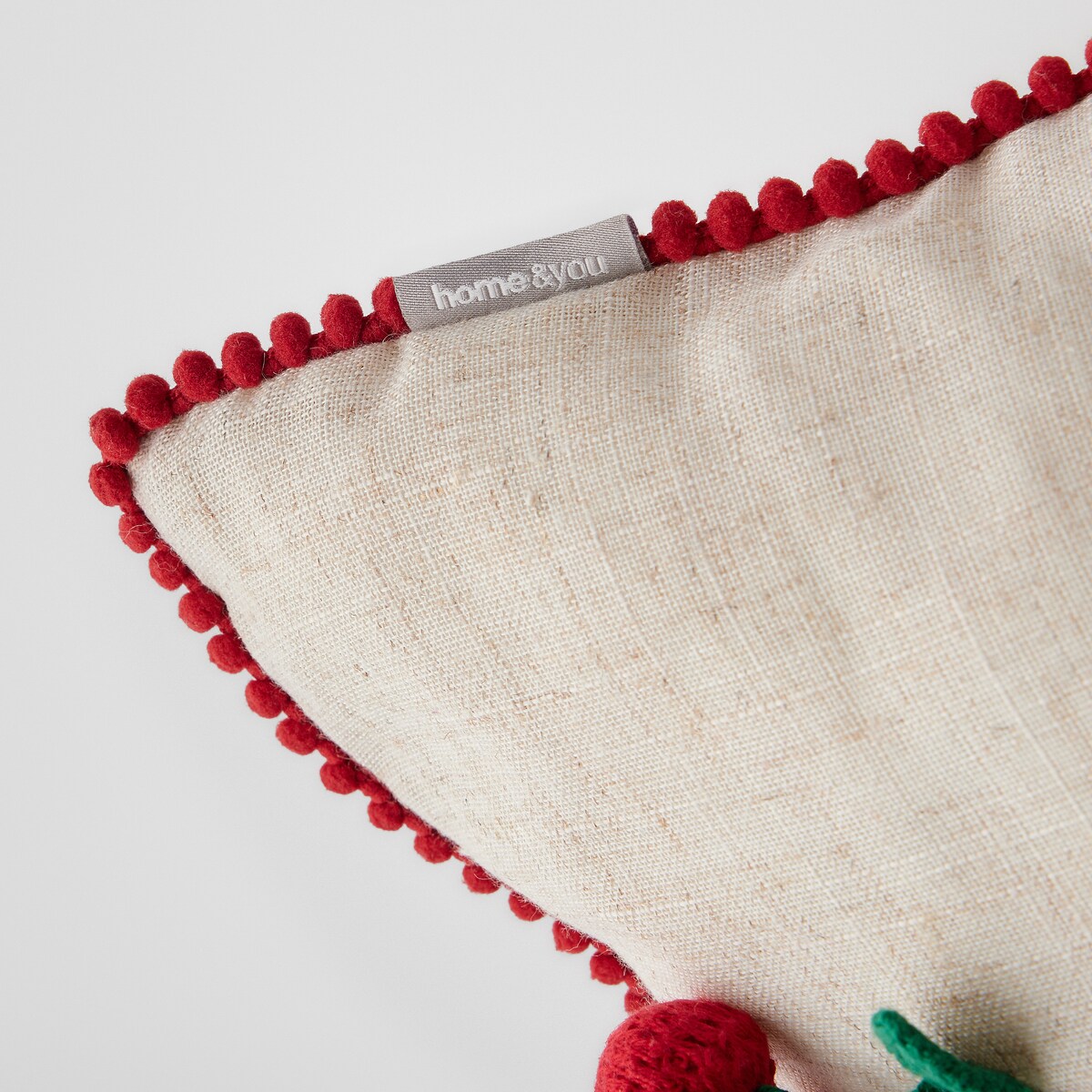 Poszewka dekoracyjna Cherryse 45x45 cm z motywem owoców