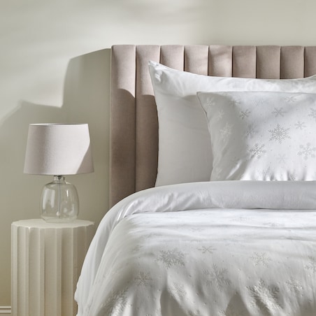 Pościel Żakardowa Preciosita 160x200 cm z motywem śnieżynki