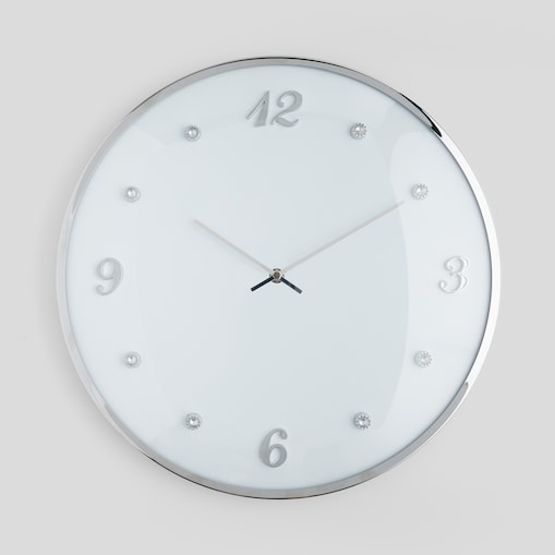 Elegancki zegar ścienny diamondo z kryształkami ø 40 cm