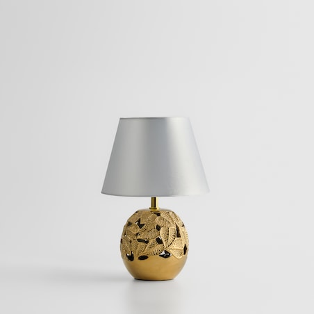 Lampa Stołowa Lefsi z motywem liściastym