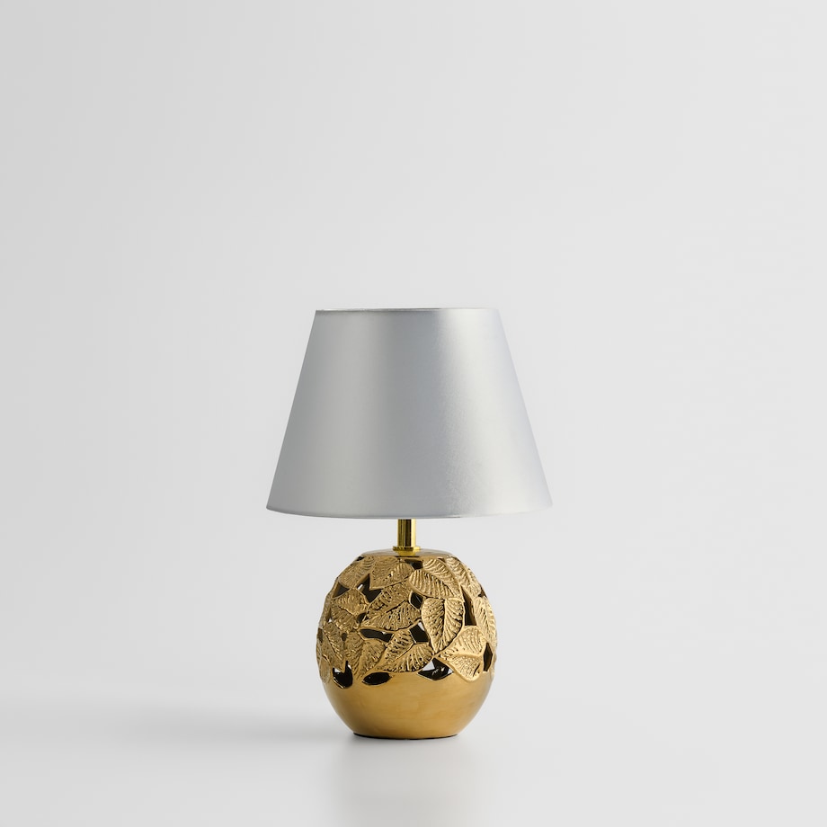 Lampa Stołowa Lefsi z motywem liściastym