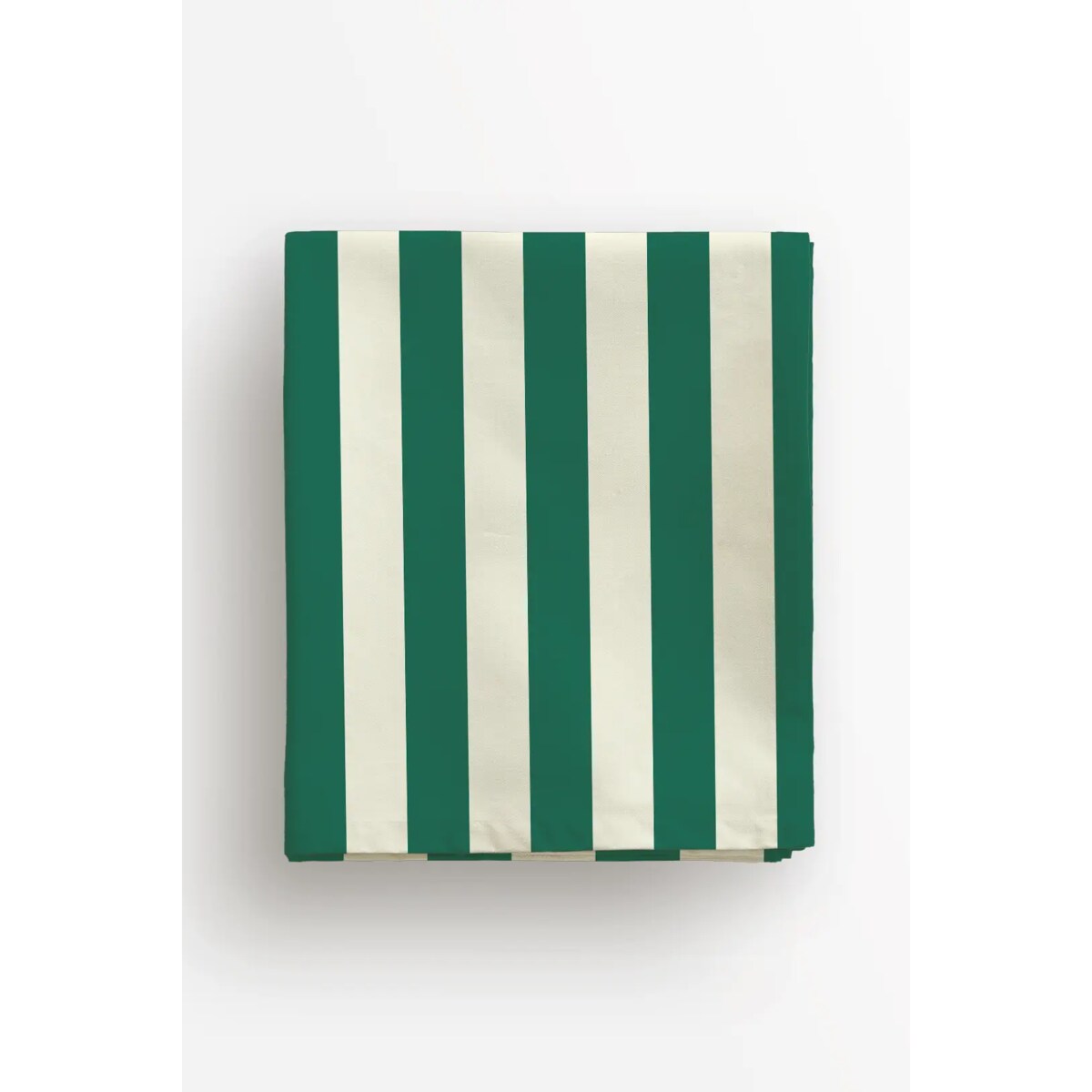 Obrus świąteczny - klasyczne zielone pasy - 100x100