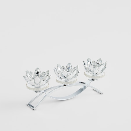 Świecznik potrójny Cristal shine diamond small trio