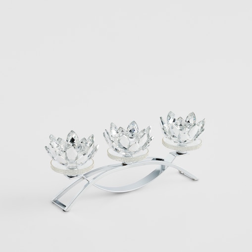 Świecznik potrójny Cristal shine diamond small trio