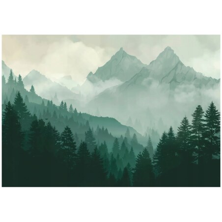 Fototapeta Do Sypialni Salonu Na Flizelinie Las Natura Zielony 400x280