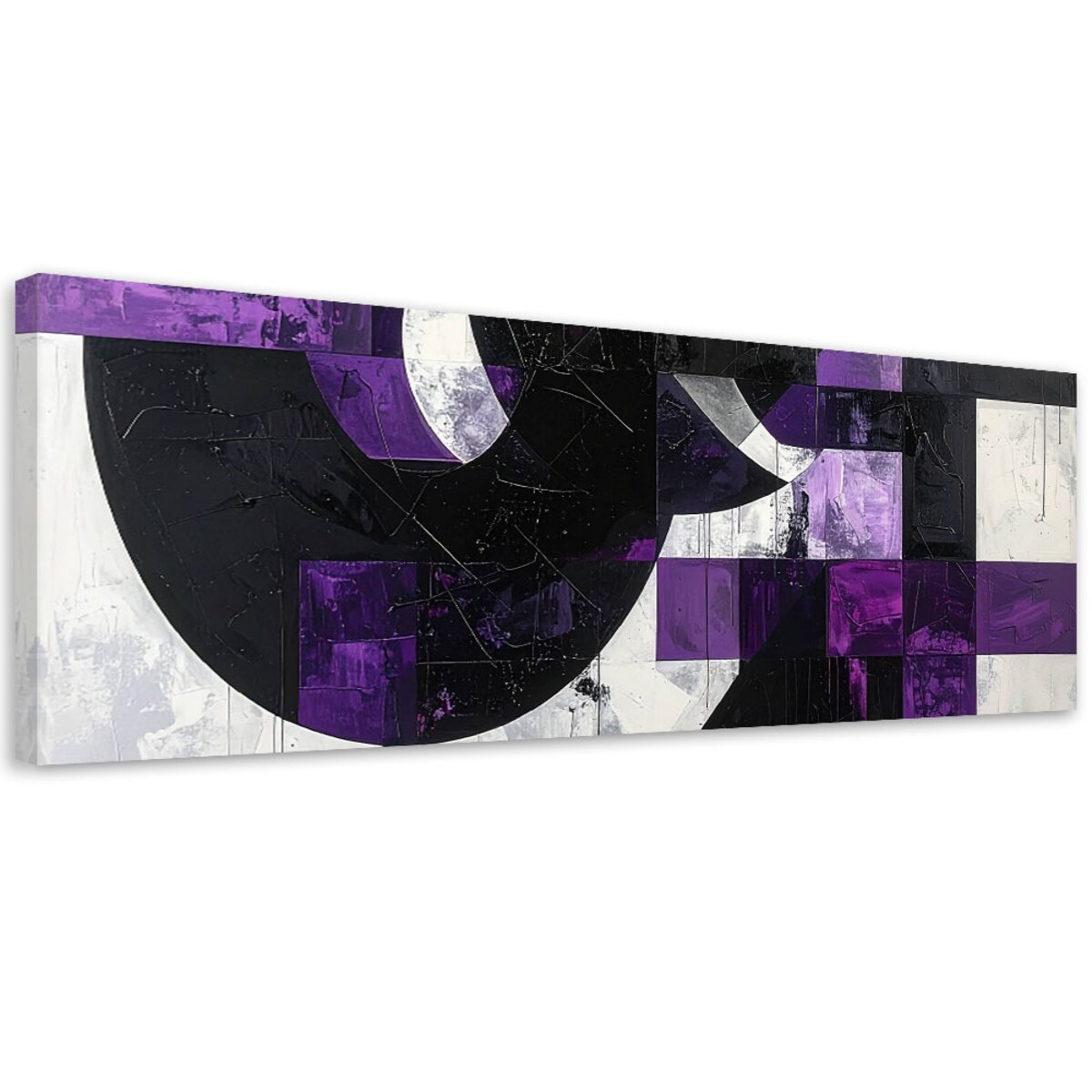 Obraz do salonu sypialni biura, Nowoczesna abstrakcja tekstura fioletowy