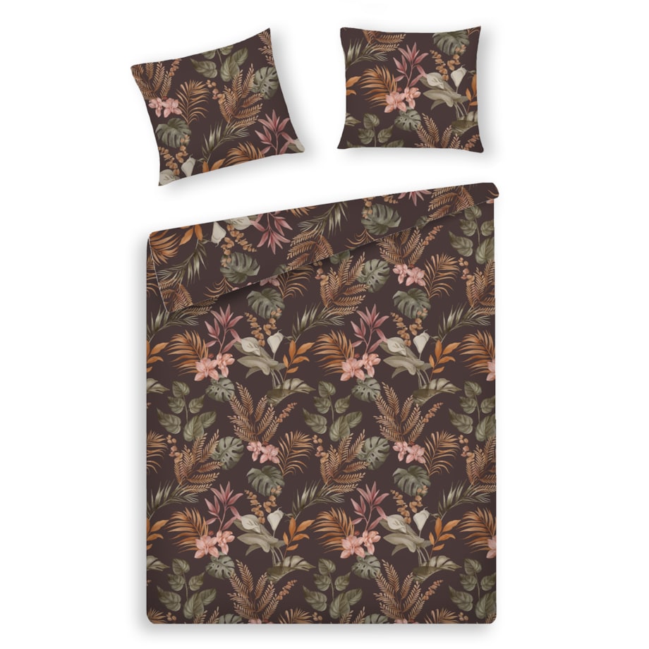 Pościel z bawełny satynowej Orchidea 200x220 cm