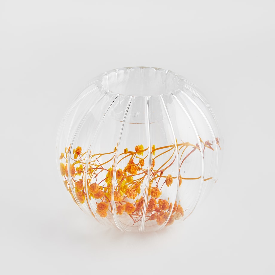 Świecznik Lumisa z motywem kwiatowym