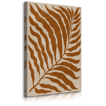 Obraz Brązowy Suszony Liść Palmy 80x120cm