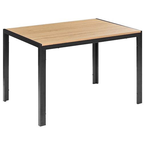 Stół do jadalni MANN Brązowy/ czarny 120 cm 80 cm