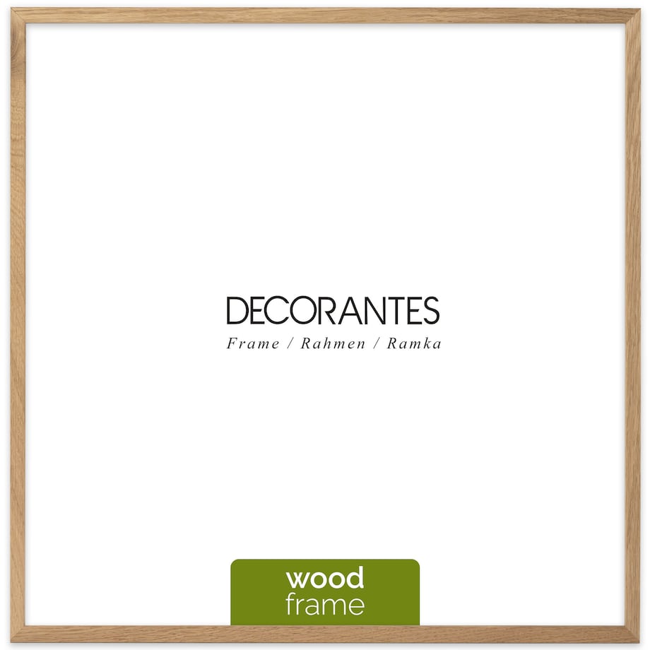 Ramka na zdjęcia 50x50 cm ramka drewniana dębowa naturalna foto ramka z litego drewna dębowego kwadratowa OAK FRAMAI