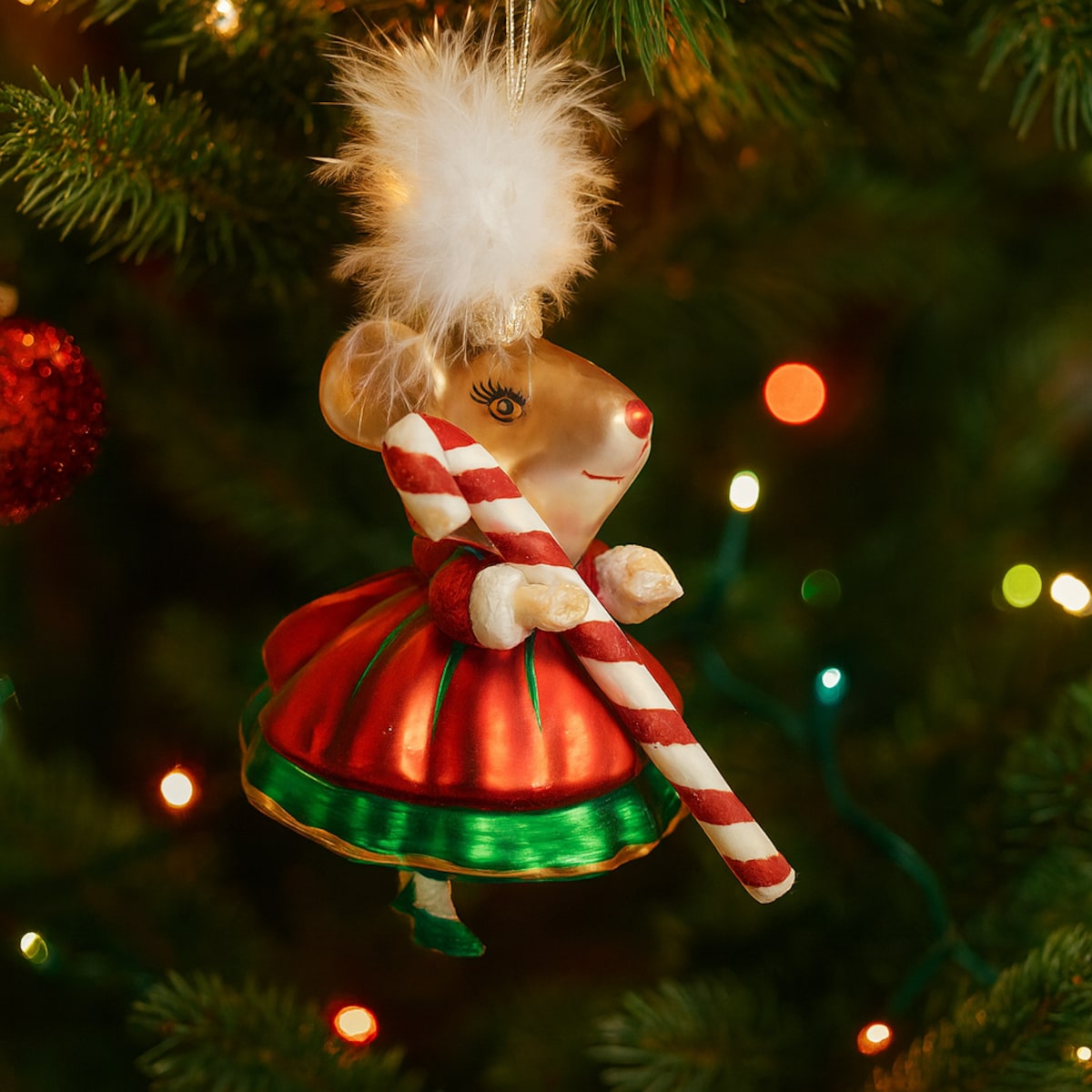 Bombka szklana Mousinis z motywem zwierzęcym