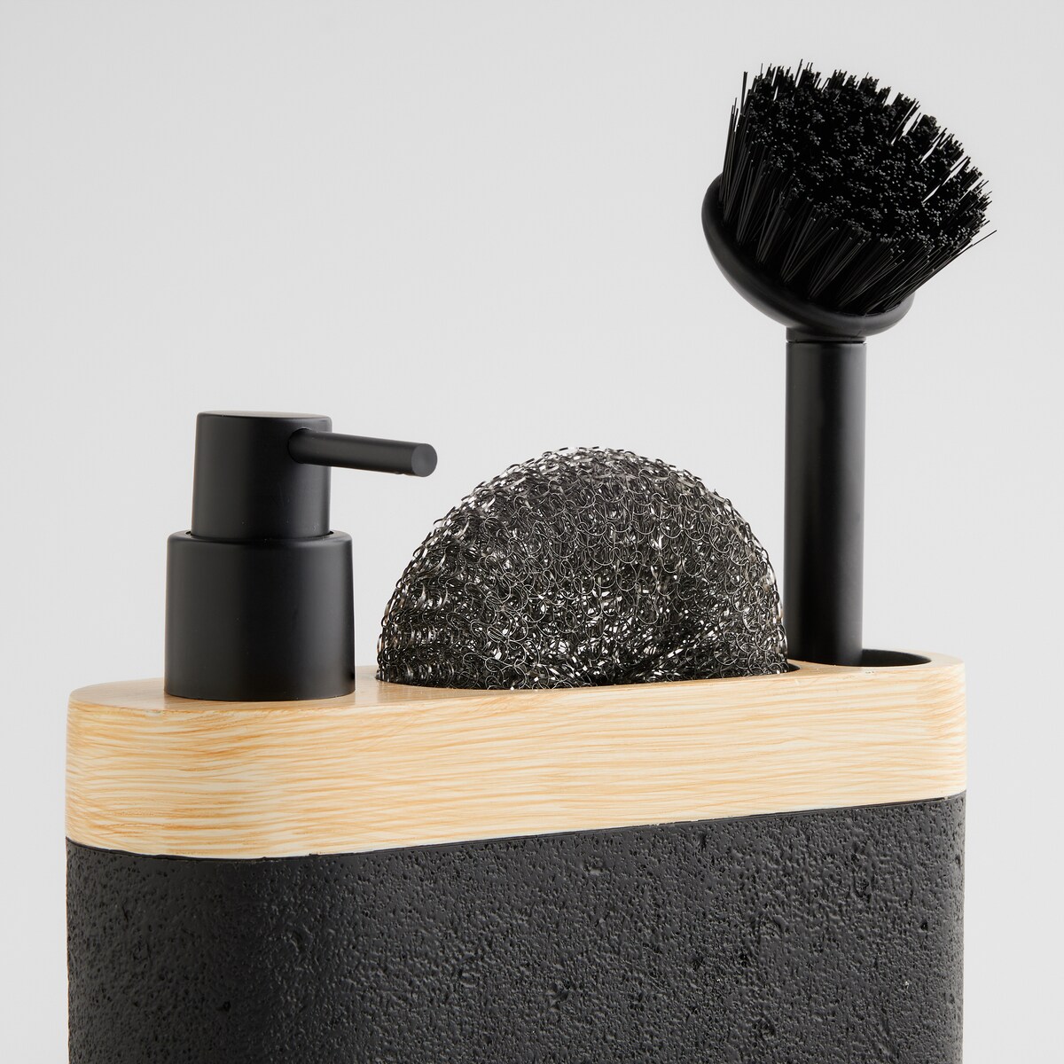 Dozownik Z Gąbką I Szczotką Bricko wood