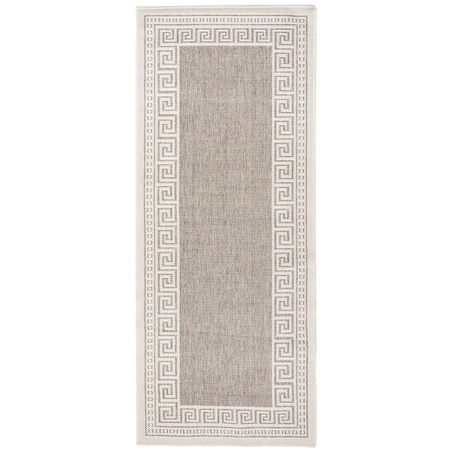 Dywan chodnik płasko tkany Express 80x200 cm e-floor OEKO-TEX grecki beżowy