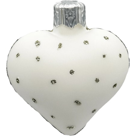 Bombka choinkowa: Serduszko z kropeczkami