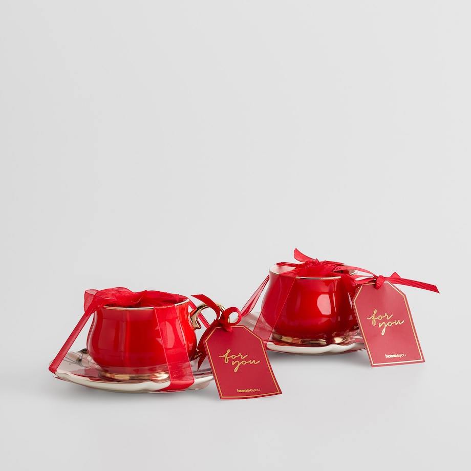 Filiżanka w opakowaniu prezentowym Rosellina z motywem kwiatowym