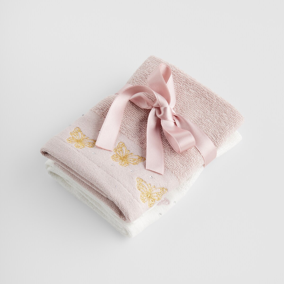 Komplet ręczników dekoracyjnych do twarzy lub rąk 2szt Papillo 30x30 cm z motywem zwierzęcym