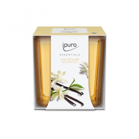 Świeca zapachowa ipuro ESSENTIALS, Soft Vanilla, 125g