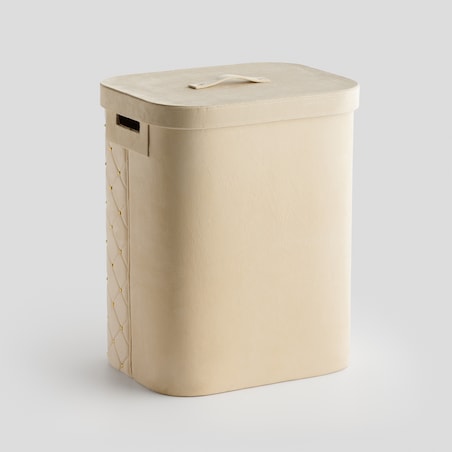 Pikowany kosz na pranie z weluru nappy 65 l