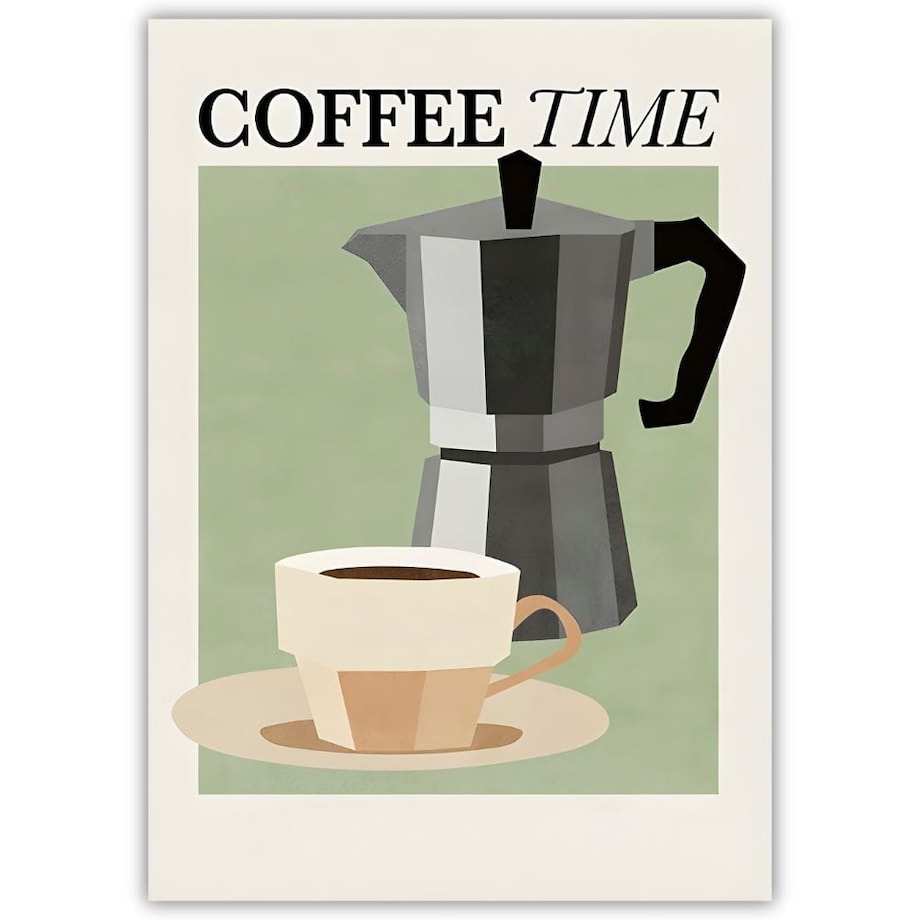 plakat coffee time graphic 21x30
