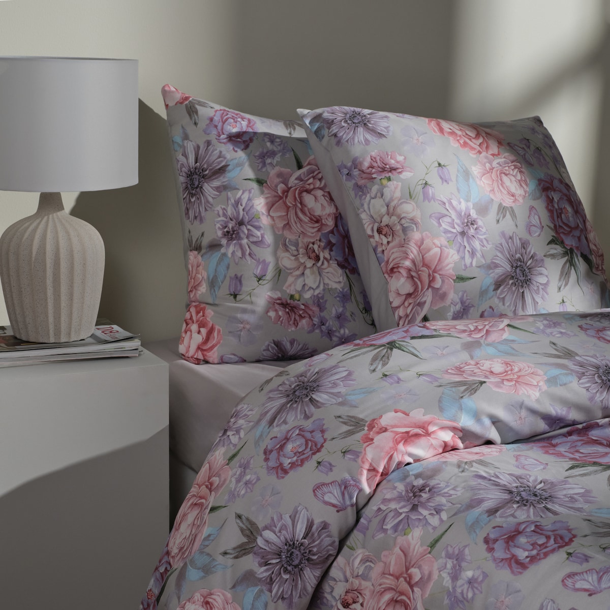 Pościel z bawełny satynowej Amorio 200x220 cm