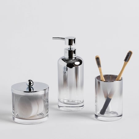 Kubek Łazienkowy z Srebrnego Szkła Victoris