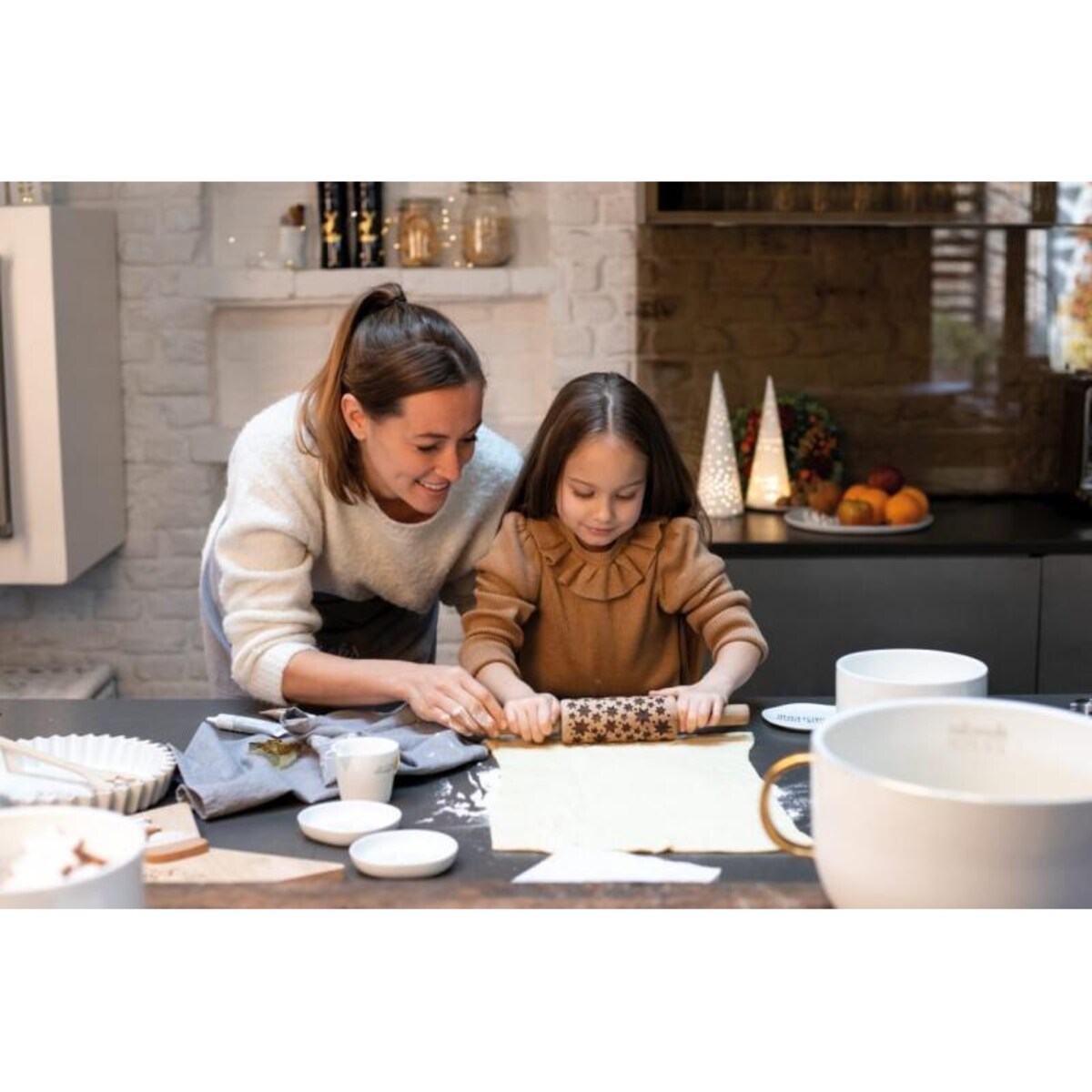 Wałek do ciasta Gwiazdki, 32.1 x 5.5 cm, Raeder