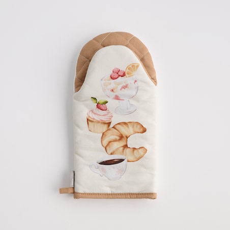 Rękawica Brunchery 14x30 cm z motywem kulinarnym