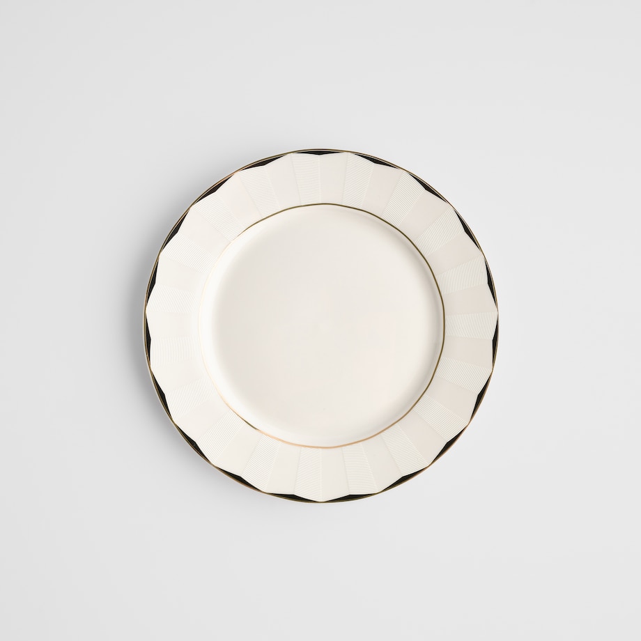 Talerz Deserowy Olea z motywem geometrycznym