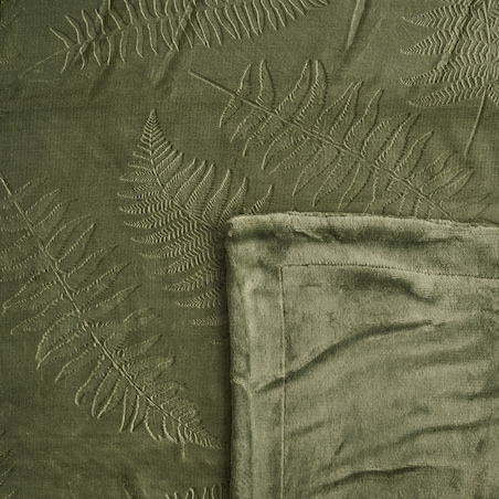 Koc Fernico 150x200 cm z motywem liściastym