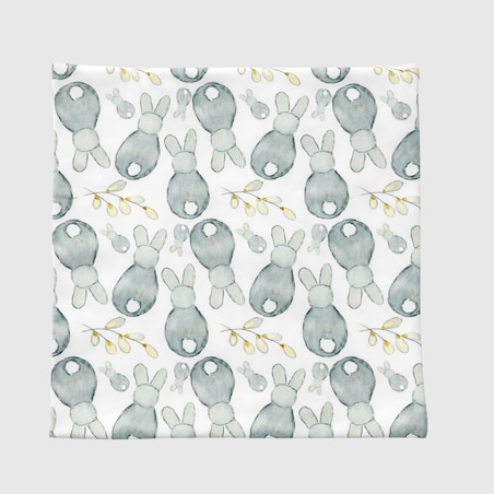 Poszewka Welwetowa Gray bunny 40x40 cm