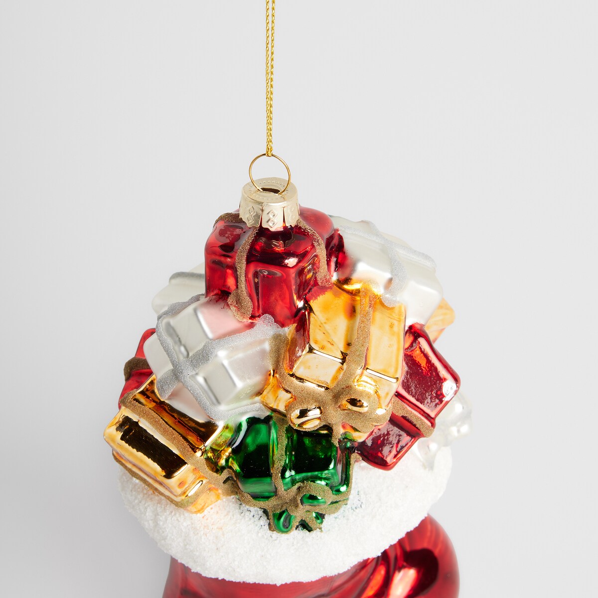 Bombka szklana Sokis z motywem mikołaja